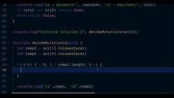 JavaScript Mastery from Zero to Hero - Prepare for Coding Interviews - Solution III - Iterative Optimization Anagrams Problem in JavaScript Instructional Video