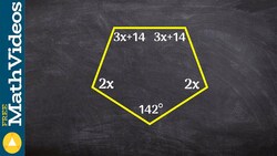 Use the sum of interior angles to find the measure of one interior angle ex 2 Instructional Video