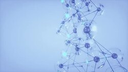 4K Abstract Molecular Network. Stock Footage