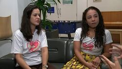Brazilian mothers of children affected by Zika virus visit UK to raise awareness Stock Footage