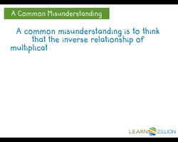Exploring the Inverse Relationship between Multiplication and Division with Fractions Instructional Video