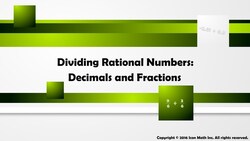 Dividing Rational Numbers: Decimals and Fractions Instructional Video