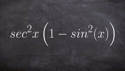 Trigonometric tutorial simplify a trig expression Instructional Video