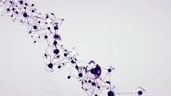 4K Abstract Molecular Network. Stock Footage