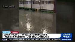 Slow-moving Tropical Storm Debby drenches Georgia and South Carolina, spawns reported tornadoes News Clip