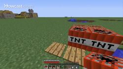 Minecraft Tutorial: How to Make a Portable Cannon in Minecraft Instructional Video