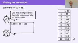 Dividing by a 2-digit divisor with a remainder Instructional Video