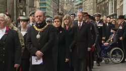 Nicola Sturgeon at Remembrance Sunday service News Clip