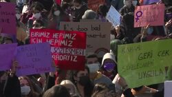 CLEAN : In Turkey, protests over withdrawal from treaty designed to protect women News Clip