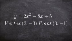How to determine another point on a graph given two points and the equation Instructional Video
