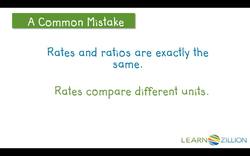 Understanding Unit Rates Instructional Video