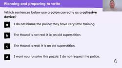 Writing the first paragraph of a persuasive letter to Sherlock Holmes Instructional Video