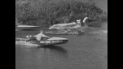 Speed boats race in Florida News Clip