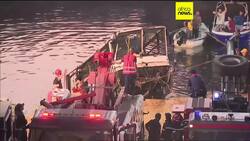 At least 18 dead after bus plunges off bridge in El Harrach, east of Algiers News Clip