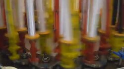 operation of the machine for weaving ribbons Stock Footage