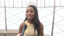 At an appearance at the Empire State Building, new Miss America says she's glad she didn't have to wear a swimsuit in the competition Instructional Video