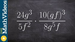 Learn to multiply two rational monomials by each other Instructional Video