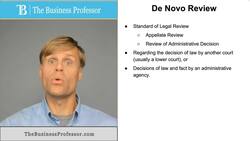 De Novo Review Instructional Video