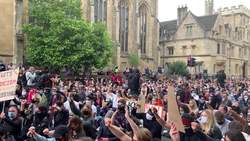 Oxford protesters call for removal of Cecil Rhodes statue  News Clip
