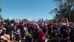 CLEAN : Australia: Women protest against sexual violence and inequality News Clip