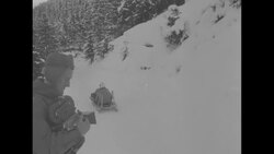 Felix Endrich and Fritz Stockli win the 1953 FIBT world bobsled championship in Garmisch-Partenkirchen, Germany News Clip