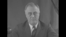 President Franklin D. Roosevelt gives radio address in Washington, DC, about fundraising for National Foundation for Infantile Paralysis News Clip