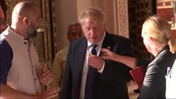 INDIA: British Prime Minister Boris Johnson begins his two-day visit to India. News Clip