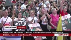 U.S. Israeli hostage freed by Hamas leaves Gaza News Clip