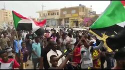 CLEAN : Sudanese protesters rally in the streets of Khartoum (3) News Clip