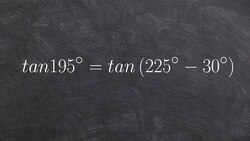 Evaluating for the tangent of an angle using the difference formula, tan Instructional Video