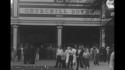 Bold Venture wins the 1936 Kentucky Derby, beating Brevity by a head News Clip