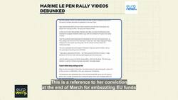 Viral videos claiming to show support rallies for Marine Le Pen debunked News Clip