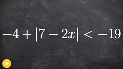 Solve and graph an absolute value inequality with no solution Instructional Video