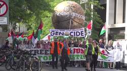 Pro-Palestine protest takes place in Dublin News Clip