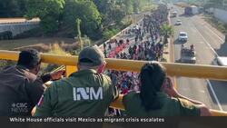 U.S. and Mexican officials hold talks on migrant surge News Clip