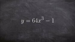 Learn how to solve a polynomial using the difference of two cubes and quadratic formula Instructional Video