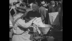 Shops and market stalls in Berlin 1924-1928 Stock Footage