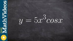 Product rule with cosine and a monomial derivative Instructional Video