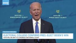 President-Elect Biden Speaks After Electoral Vote News Clip