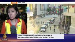 Hong Kong police use tear gas against protesters News Clip