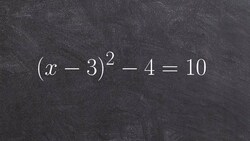 Solving an equation by the square root method- Online Math Tutor Instructional Video