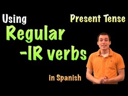 01054 Spanish Lesson - Present tense: Regular -IR verbs Instructional Video