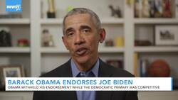 Barack Obama Formally Puts His Support Behind Joe Biden News Clip