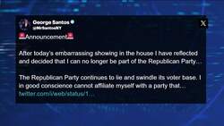 George Santos says he’s leaving Republican Party to become an Independent News Clip
