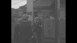 Police capture man and equipment, narration in Japanese; 1930's News Clip