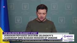 Ukrainian Refugees Describe Zelenskyy's Leadership As War Wages News Clip