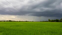Intense rotating supercell thunderstorm Stock Footage