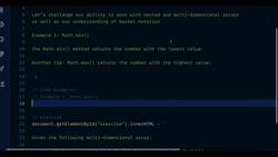 JavaScript Mastery from Zero to Hero - Prepare for Coding Interviews - How to Return the Smallest Number in Nested Arrays Instructional Video