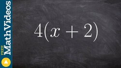 Simplifying an expression using distributive property ex1, 4(x + 2) Instructional Video