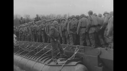 Demo on the Rhine River of an amphibious tank that can transport 200 troops and up to 20 tons of equipment News Clip